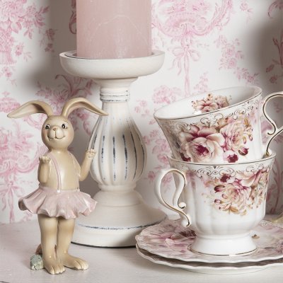 Dekorace králičí dívka v sukýnce 7*6*14 cm – Hledejceny.cz