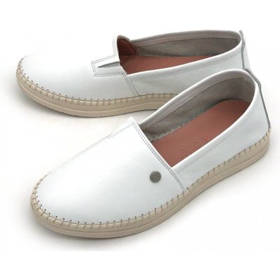 Looke Dámské kožené mokasíny L1192-03 bílé – Zbozi.Blesk.cz