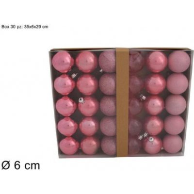 PROHOME Koule vánoční 6cm 30ks – Hledejceny.cz