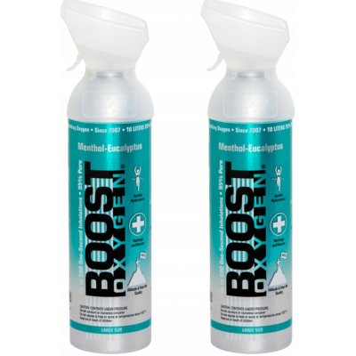 Boost Oxygen doplňkový kyslík v plechovce Mentol Eukalyptus Velký 2x9L – Hledejceny.cz