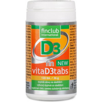 Finclub fin VitaD3tabs NEW vitamin D3 120 tablet – Zbozi.Blesk.cz