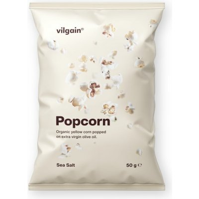 Vilgain Popcorn BIO – mořská sůl 50 g – Sleviste.cz