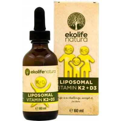 Ekolife Natura Lipozomální vitamín K2+D3 60 ml – Hledejceny.cz