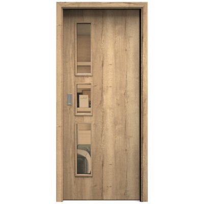 Sapeli Elegant Komfort M33 posuvné dub Halifax 120 x 210 cm Planibel bronz – Hledejceny.cz