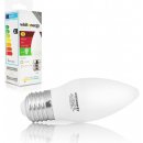 Whitenergy LED žárovka SMD2835 C37 E27 5W teplá bílá