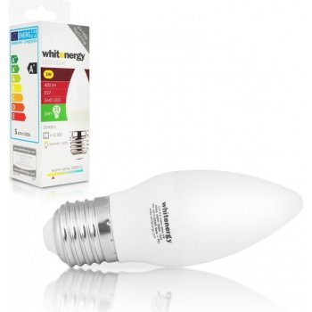 Whitenergy LED žárovka SMD2835 C37 E27 5W teplá bílá