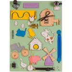 Kik KX4629 Dřevěná oboustranná manipulační tabule Farma – Hledejceny.cz