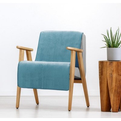 Takoy PREMIUM Přehoz na křeslo SOFIA z měkkého a matného sametu prošívaný do vzoru rybí kosti -HF-452704 70 x 160 cm – Hledejceny.cz