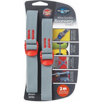 Sea To Summit Tie Down Accessory Strap With Hook Buckle 20mm 2.0 m – Hledejceny.cz