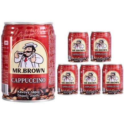 Mr.Brown Ledová káva Cappuccino Sixpack 6 x 240 ml – Zboží Dáma