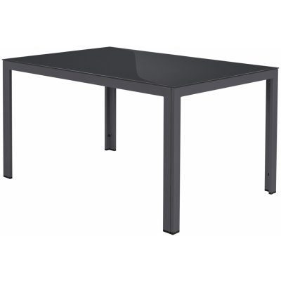 LIVARNO home Hliníkový stůl se skleněnou deskou Houston/Toronto, šedá – Sleviste.cz