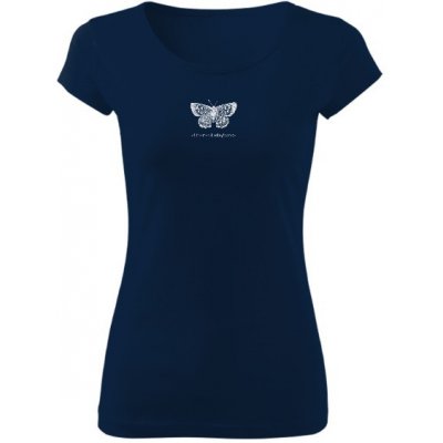 Tričko s potiskem Éterická elegance Půlnoční modrá – Zboží Mobilmania
