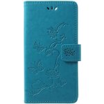 Pouzdro Flower PU kožené peněženkové Honor 9X Lite - modré – Zboží Živě Pouzdro Flower PU kožené peněženkové Honor 9X Lite - modré – Zboží Živě