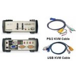 Aten CS-1732B 2-port KVMP USB+PS/2, usb hub, audio, 1,2m – Zbozi.Blesk.cz