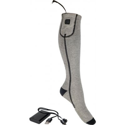 HKM Podkolenky Keep Warm Style s integrovaným vyhříváním grey black – Zboží Dáma