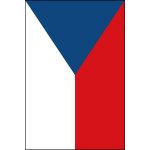 Česká vlajka na stožár s ramenem - 100 x 150 cm – Zboží Mobilmania