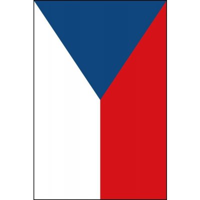 Česká vlajka na stožár s ramenem - 100 x 150 cm – Zboží Mobilmania