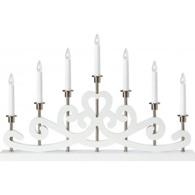 Markslöjd 705965 Vánoční svícen NIGHTFALL 7xE10 3W 230V bílá ML1359 – Sleviste.cz