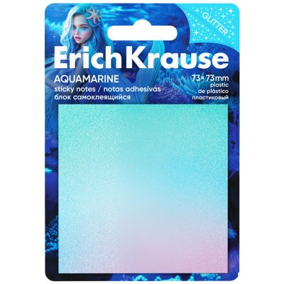 Erichkrause Bloček samolepicí plastový 73 x 73 mm Aquamarine 20l – Hledejceny.cz