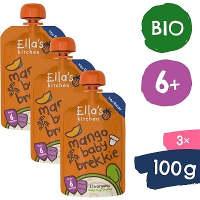 Ella's Kitchen BIO Snídaně mango a jogurt 3 x 100 g – Zboží Mobilmania