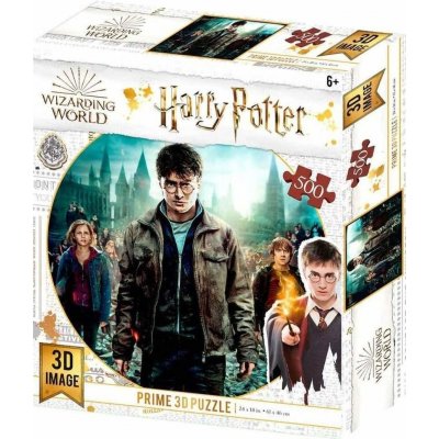 PRIME 3D Harry Potter: Harry Herminona & Ron 500 dílků