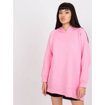 Volná basic mikina CANBERRA EMBL707.94PINK