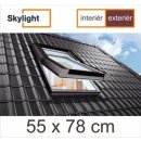 SKLADOVÁ_OKNA, Plastové střešní okno Premium 55x78cm