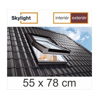 SKLADOVÁ_OKNA, Plastové střešní okno Premium 55x78cm