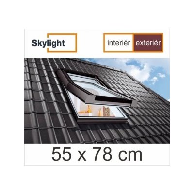 SKLADOVÁ_OKNA, Plastové střešní okno Premium 55x78cm – Zboží Mobilmania