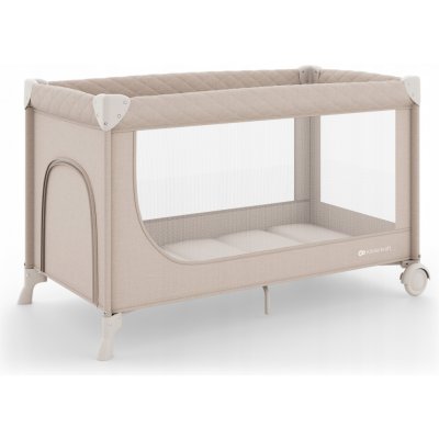 Kinderkraft cestovní postýlka LEODY UP beige – Zboží Mobilmania