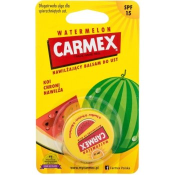 Carmex Watermelon Hydratační balzám na rty v kelímku Meloun 7,5 g