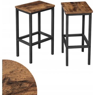 Vasagle Beatrice set 2 ks rustikální hnědá + černá – Zboží Dáma