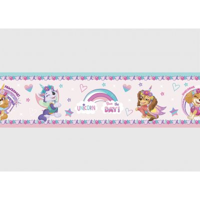 AG Design WBD-8033 Dětská samolepící bordura Tlapková Patrola Snít ve Velkém, rozměry 5 m x 13,8 cm – Zboží Dáma