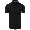 Pánská Košile Dstreet pánská košile s krátkým rukávem Hodd černá