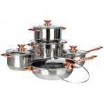 Banquet Sada nerezového nádobí SWING Copper 10 ks – Zboží Dáma
