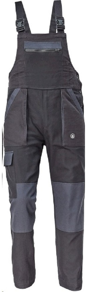 Cerva MAX NEO Pracovní kalhoty s laclem černo / šedé