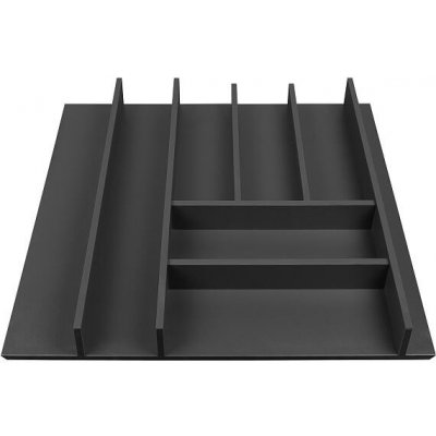 Příborník Elletipi Wood Line pro zásuvky 60 cm, černý buk,PLA O50060 BLT18 – Zboží Dáma