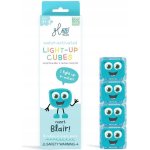 Glo Pals svítící senzorické kostky do vody modrá Blair 4 ks – Zboží Dáma