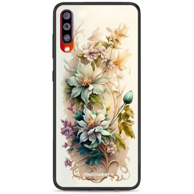 Pouzdro Mobiwear Glossy Samsung Galaxy A70 - G014G Krémové květy – Zboží Mobilmania