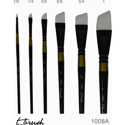 Štětec Simply-T Academy 1008A - syntetický, zkosený Velikost štětce: 1/8 – Zboží Dáma