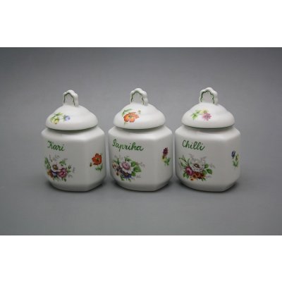 Bohemia Porcelán 1987 Kořenka 0,2l s víčkem Míšeňská kytice ZL – Zboží Dáma