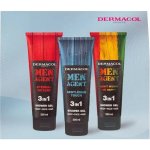 Dermacol Men Agent Eternal Victory sprchový gel 250 ml + Gentleman Touch sprchový gel 250 ml + Don´t worry be happy sprchový gel 250 ml + dárková sada pro muže – Zboží Dáma
