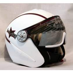 HMR H2 white/red finish + štít TOP XS 14/15