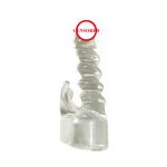 Bdsm-Bondage-Shop Silikonový nástavec na masážní přístroj NA002 Čirá – Zboží Dáma