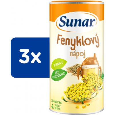 Sunar rozpustný nápoj fenyklový 3 x 200g – Zboží Mobilmania