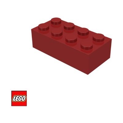 LEGO® 3001 Kostka 2x4 Tmavě-Červená – Zbozi.Blesk.cz