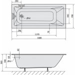 Polysan NOEMI SLIM 160 x 70 cm 71707S – Hledejceny.cz