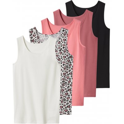 esmara dívčí top / tílko s BIO bavlnou 5 kusů (černá / bílá / světle růžová – Zboží Dáma esmara dívčí top / tílko s BIO bavlnou 5 kusů (černá / bílá / světle růžová – Zboží Dáma