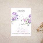 Svatební oznámení Fialkové kvítky 1 – Zboží Dáma