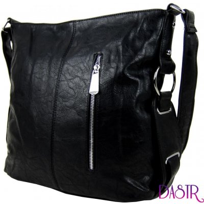 Moderní crossbody dámská kabelka 67-MH černá